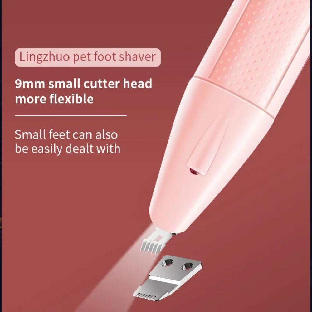 Electric Pet Claw Hair Trimmer with LED Light Support for part trimming Small blade design Sharp blade Silent Hair Clipper Razor