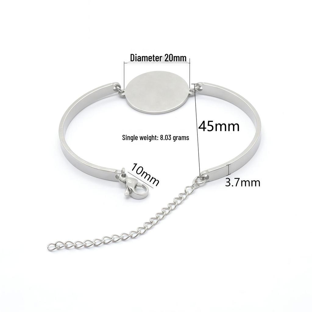 Edelstahl Mode DIY Armband Basis, Schmuckzubehör - Auf Lager