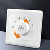 Einstellbarer 5-stufiger Lüftergeschwindigkeitsregler Typ 86 Aufputzmontage Deckenventilator Haushaltsabzugslüfter Wandsteuerung Schalter