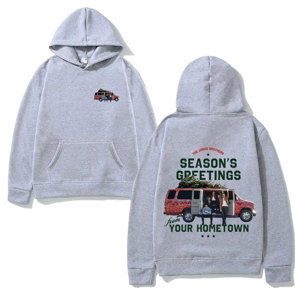 Season's Greetings Jonas Hoodie Jonas Band Same As Official Website Hoodie 2025 Comfortable Gothic Clothes Long Sleeve Tops