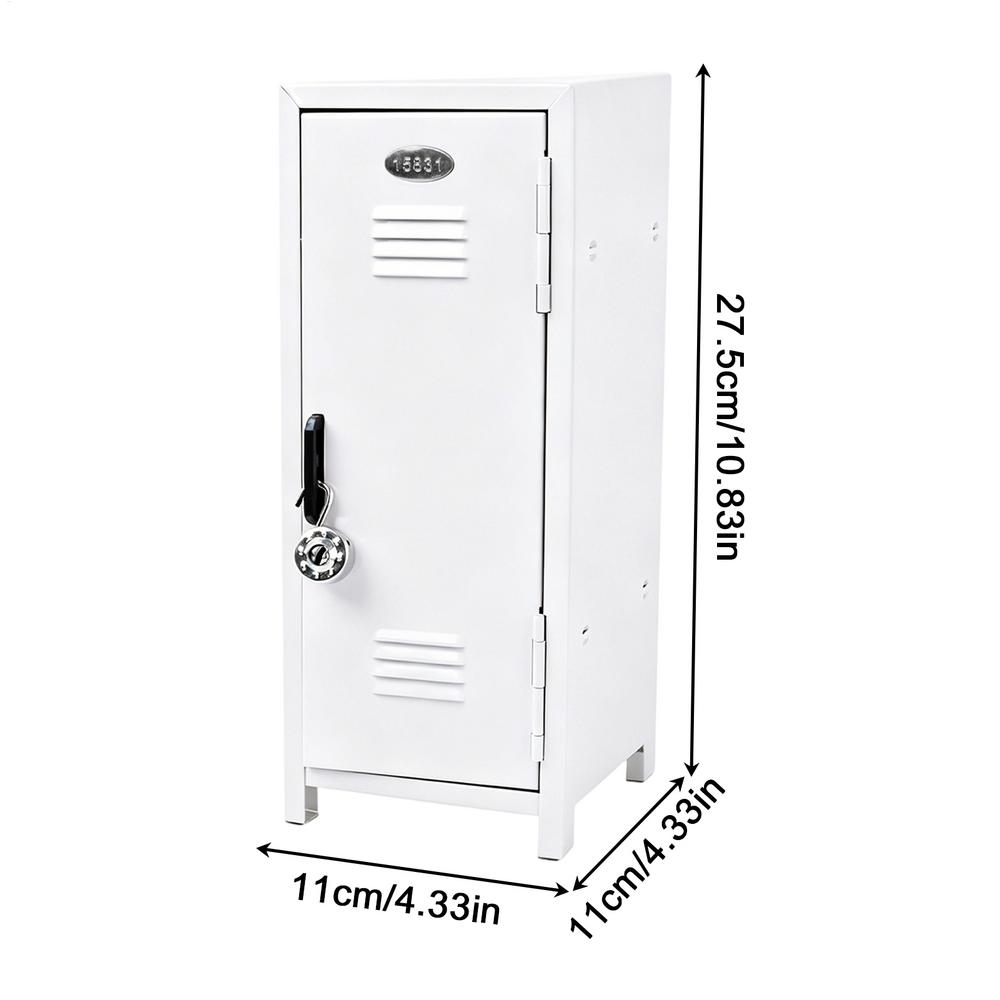 Mini Metal Locker Scratch-Resistant Tiny Organizer