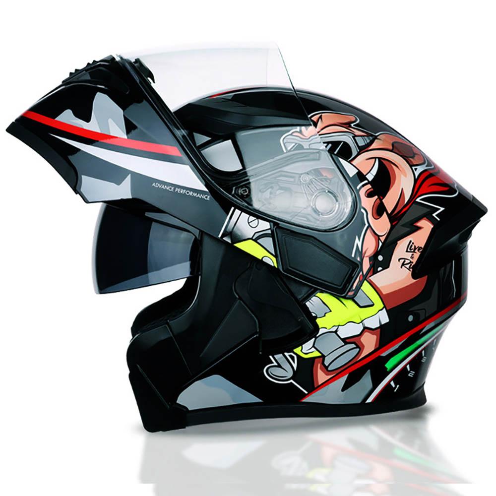 Cască Motocicletă Cască Motocicletă Full Face Accesorii Motocicletă Bărbați Și Femei Impermeabilă Protecție Solară Cască Certificată DOT