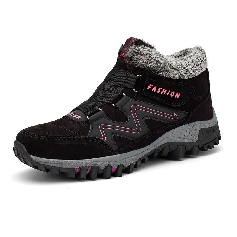 Fashion Winter Women Boots Outdoor Cotton Shoes Plush Platform Sneakers Wear-resistant Couple Snow Boots Ankle Boot Zapatillas De Mujer