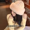 Winter Hat Female Cute Antlers Hairball Ear Protectors Plush Hat Christmas Thickened Northeast Lei Feng Hat Cycling Hat