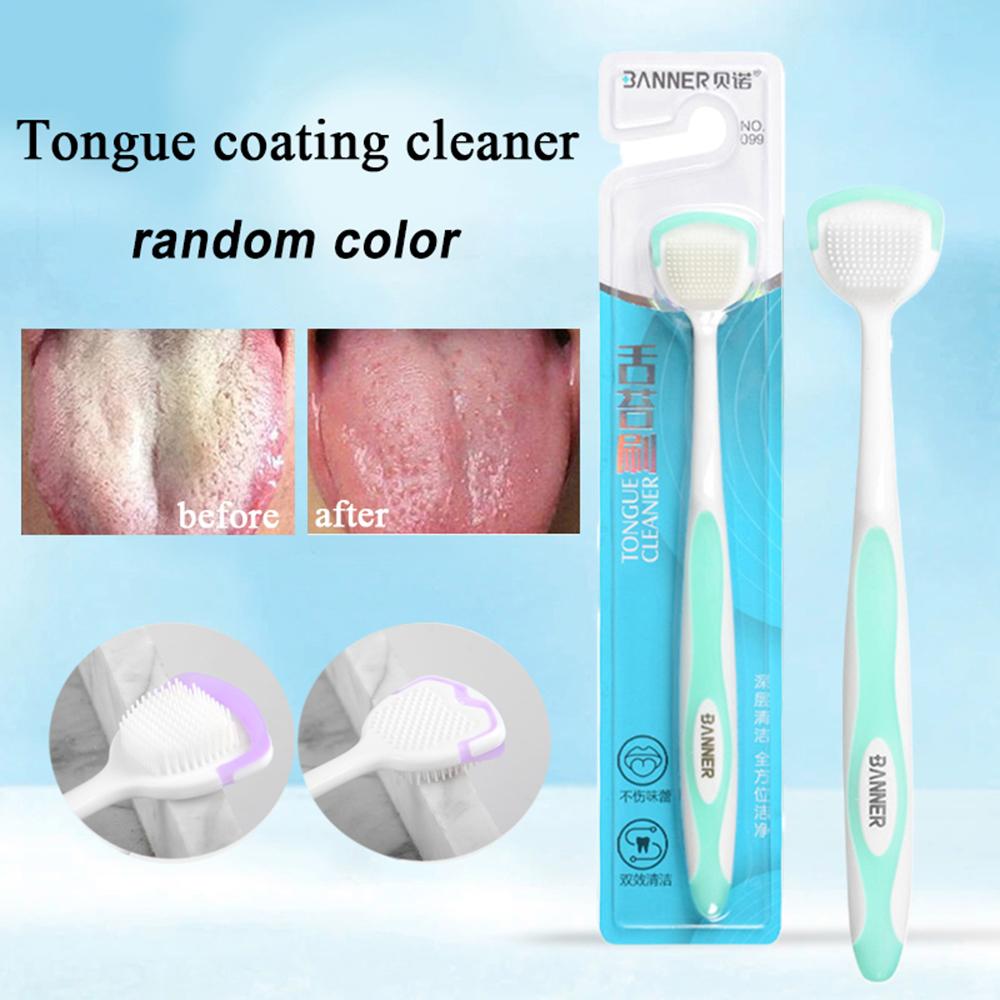 Reusable Tongue Scraper Brush Washable Tongue Cleaning Tool For Fresh Breath Oral Hygiene Care Accessories