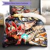 Juego de Ropa de Cama con Estampado de Dibujos Animados Colcha Funda de Colcha Funda de Almohada Decoración del Hogar Regalo de Cumpleaños (1 * funda nórdica + 2 * fundas de almohada, sin núcleo)