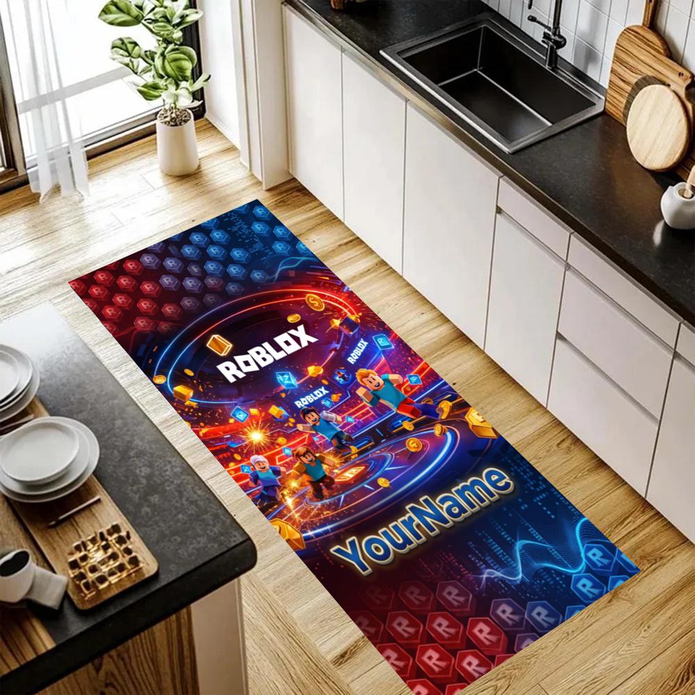 Roblox Customize Your Name Kitchen Rug Runner Rug Laundry Mat Hallway Entryway The Best Gift Choice