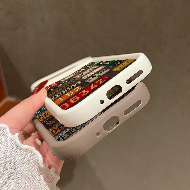 Retro License Plate TPU Case For Google Pixel 10 8 7 Pro Pixel 10 9 Pro XL Shockproof Silicone Cover For Google Pixel 9A 7A 8A