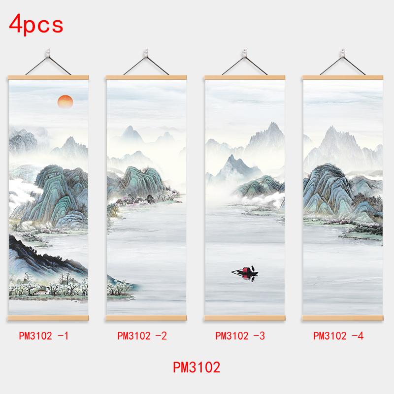 Traditionelle chinesische Landschaftsmalerei, klassische Kunst, Wandbild, Poster, Leinwand