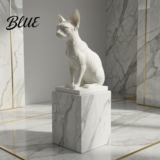 DIY Colorable Cat Collection Model Hairless Model Car Figurine Simulated Realistic Sphynx Science Educational Prop Desktop Ornament for Home