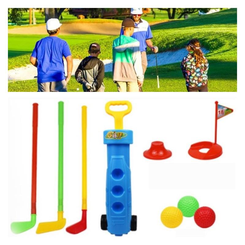 Rui Cheng Indoor Plastik Kinder Golf Spielzeug Set Sport Übung Ball Schläger Kombination