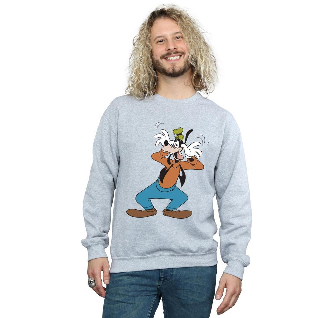 Disney Mens Crazy Goofy Sweatshirt