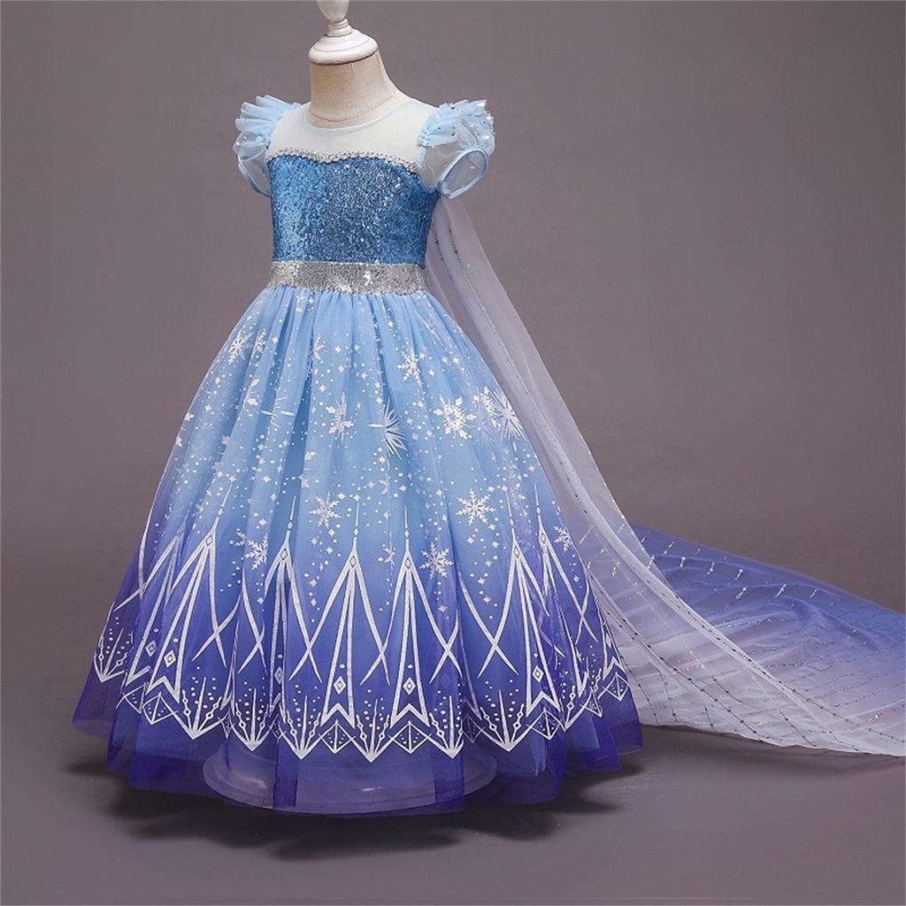 Kinder Mädchen Prinzessin Kleid Prinzessinnenkleid Festzug Partykleid Hochzeitskleid Partykleid