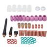 68Pcs TIG Welding Accessory Set Glass Cup Connector Electrode Coil PTFE Front Cover for WP 17 18 26