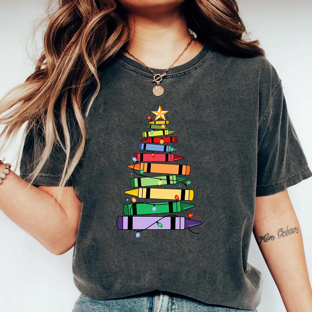 Christmas Teacher Shirt School Christmas Teacher Life Tshirt Lit It Up Xmas Tee Merry Santa Shirt Holiday Party Tops Xmas Gift