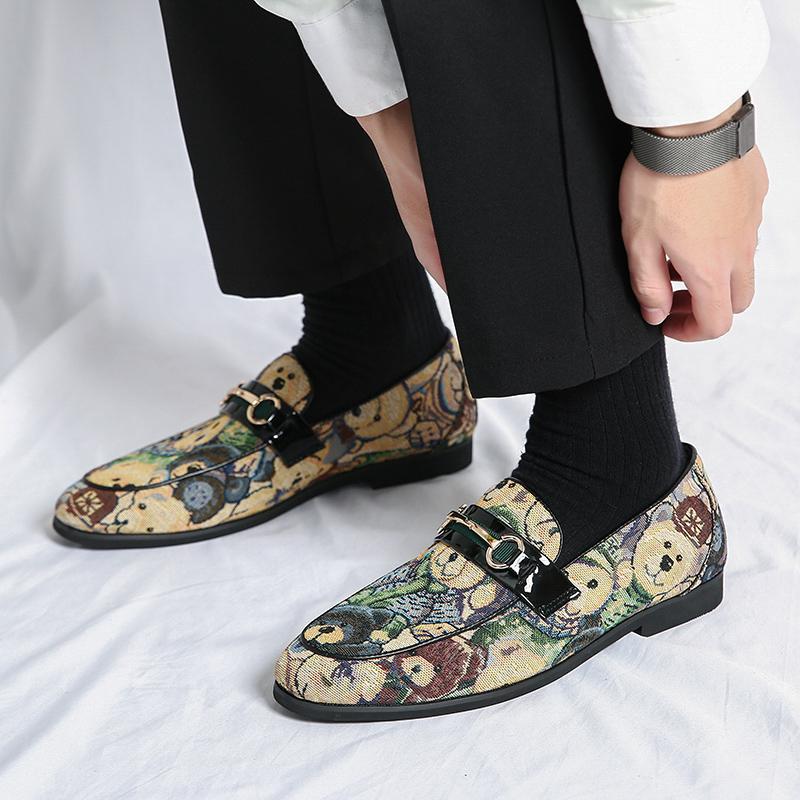 Mens Leather Loafers Non Slip Walking Flats Breathable Outdoor Slip on Casual Shoes for Male Work Office Driving Sneakers size47
