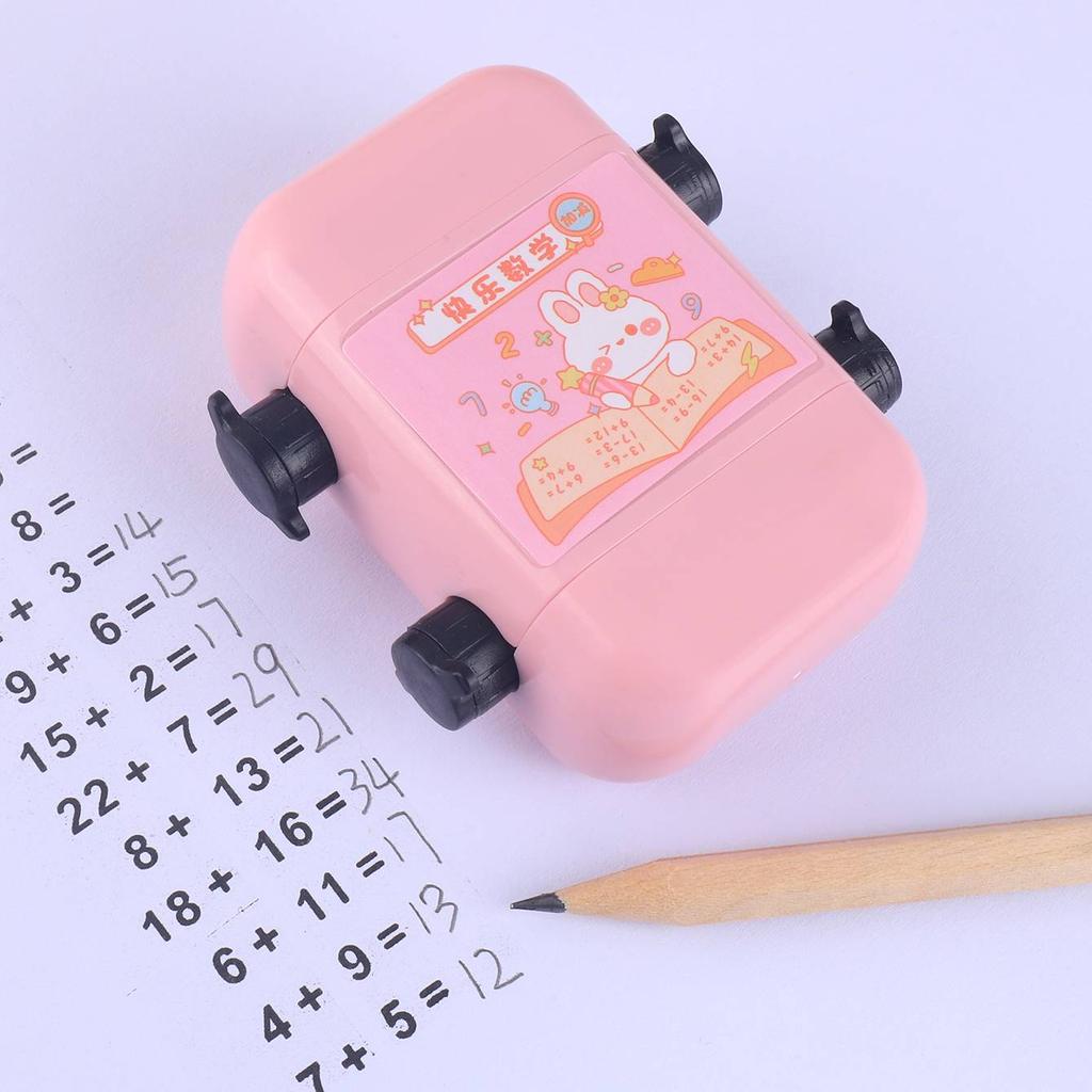 Creative Two-in-one Double Roller Random Multiplication Stamp, Student Practice Math Calculation Question Builder Roller Stamp