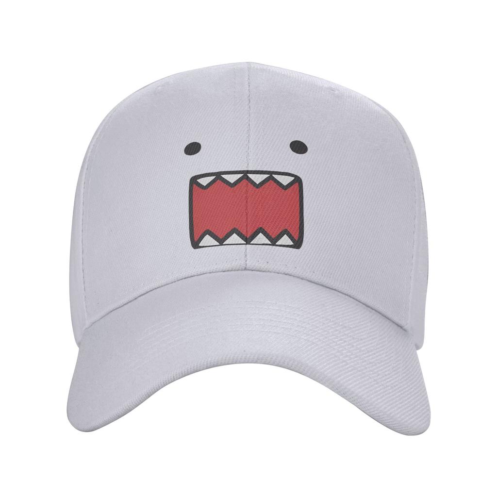 Fashion Domo Kun Doll Face Curved Brim Baseball Cap Harajuku Style Hat Womens