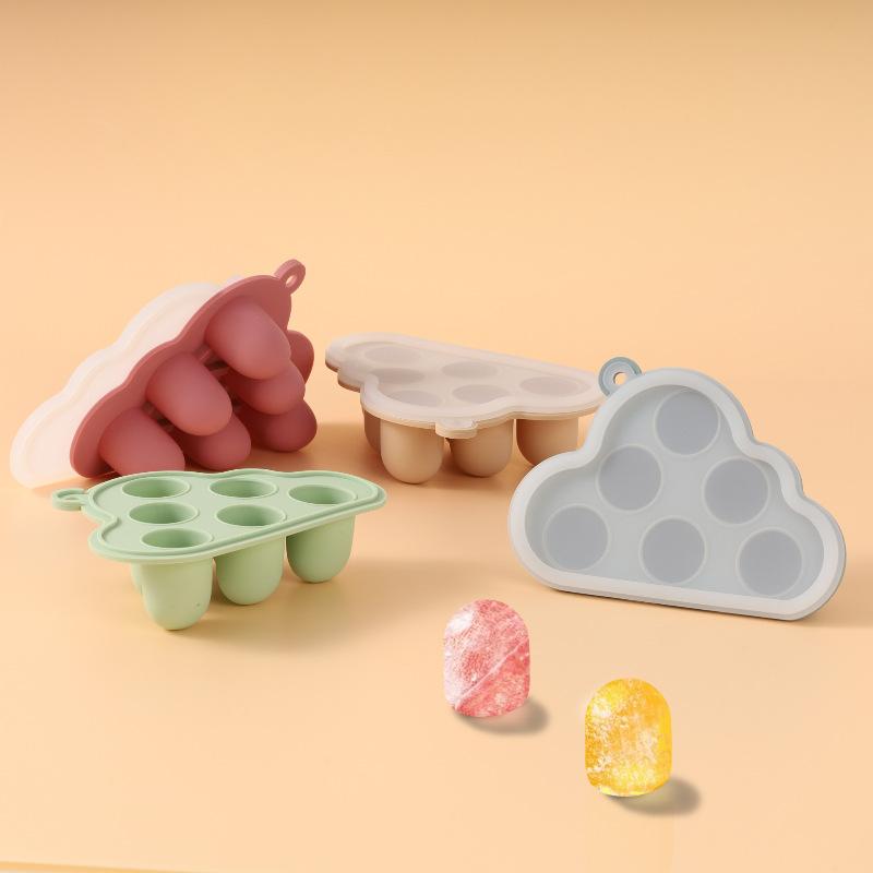 Wiederverwendbare Gel-Silikonformen für Babynahrung, Gefriertablett, Snack-Gefrieraufbewahrungsbox, Gebäck- und Gebäck-Silikonformen, 1 Stück