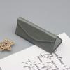 Fashionable Folding Triangle Glasses Case - Portable Sunglasses Storage for Men and Women, High-End Feel with Custom Logo Option
