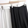 Women's Linen Blend Overlay Wide Leg Pants – High Waist Flowy Palazzo Trousers (Size 27-33)