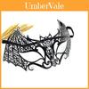 Metal Face Mask For Cosplay Parties With Handcrafted Design And Sexy Halfface Style