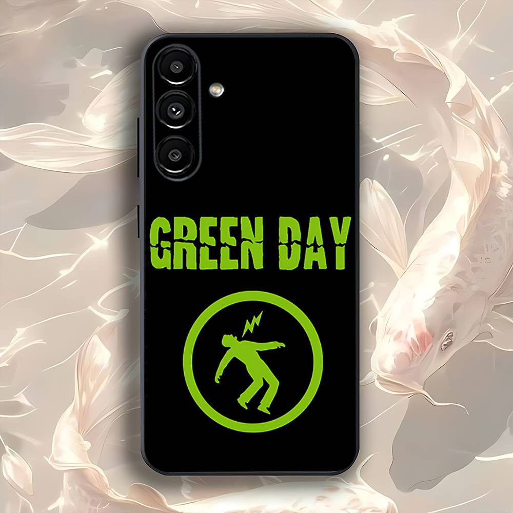 BAND G-Green Day Phone Case Silicone Soft For Samsung Galaxy A73,31,32,72,41,53,52,71,22,5G,Note,J7,8,9