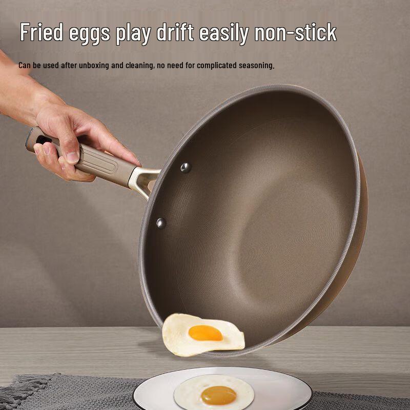 Wutuo Titan Antihaft Flachboden Wok