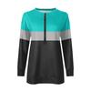 Women Casual Long Sleeve Basic Quarter Zipper Print Pullover Sweatshirts Casual Top Fall Clothes