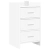 White Nightstand 40 x 36 x 70 cm Particleboard