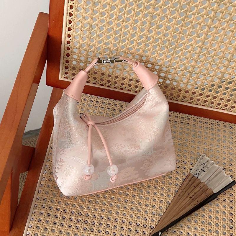 2025 New Silk Embroidery Cheongsam Crossbody Dumpling Bag: Ancient Chinese Style Summer Handbag for Women
