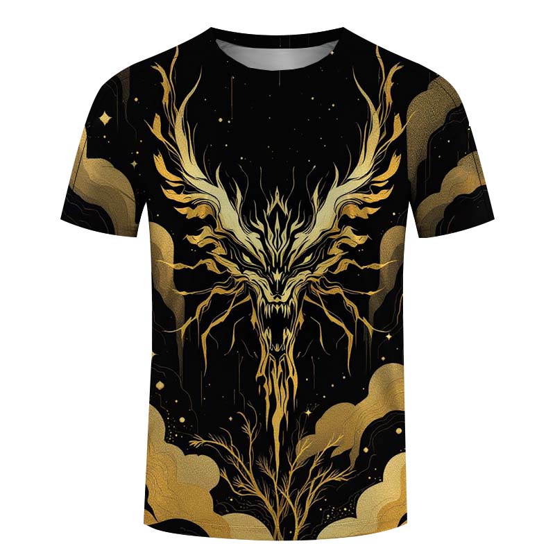 3D printed top T-shirt for summer fashion men's clothing
