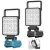 For With USB Work Light 18V Lithium Battery Camping Flashlight Lantern Lamp Tool Lights Outdoor Emergency LED Spotlight Y6K3