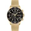 Admiral Black Gold Metal Mesh Bracelet Men's Quartz Watch 1513906