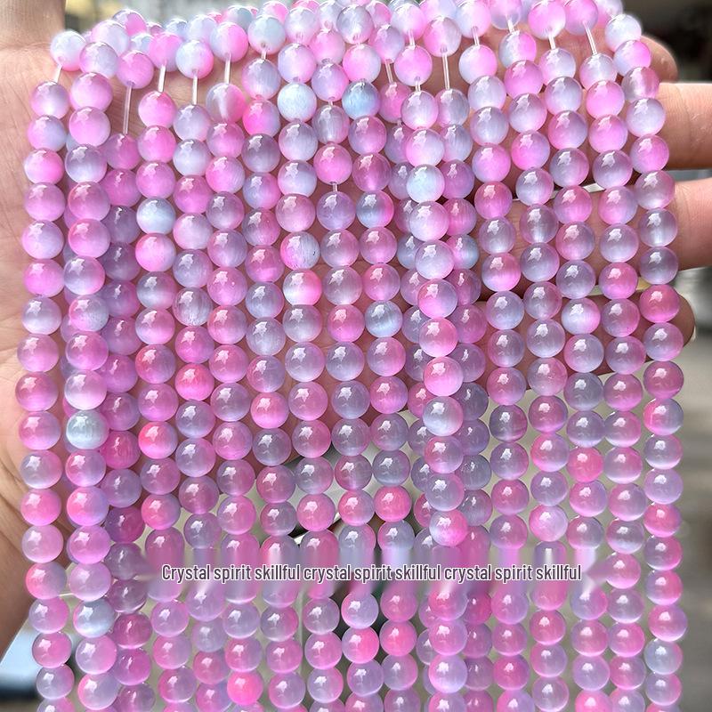 Cat's Eye Crystal Beads for DIY Jewelry: Bracelets & Necklaces Craft Materials.