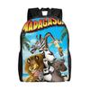 Madagascar School Bag Cartoon Backpack Fashion Boys Bag Student Schoolbag Travel Backpack-XTYD7570
