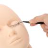 Mannequin Training Flacher Kopf Make-up Wimpern Übung Wimpernverlängerungsset
