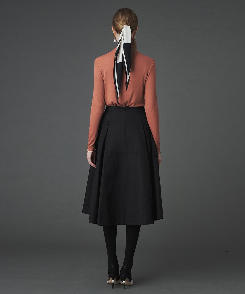 Pelimela Marigold Trench Skirt (Black)