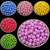 40 st 8mm akryl runda lösa pärlor DIY för smyckestillverkning hänge grossist frostade pärlor