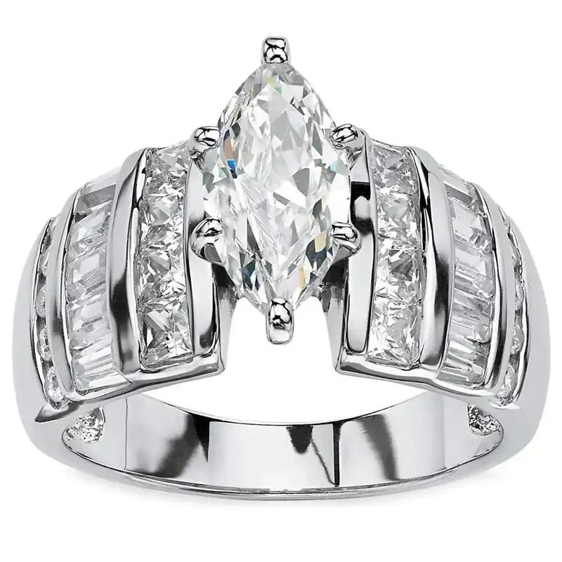 

Newly-designed Engagement Rings with Brilliant CZ Crystal for Women Gorgeous Bridal Marriage Party Trendy Zircon 6