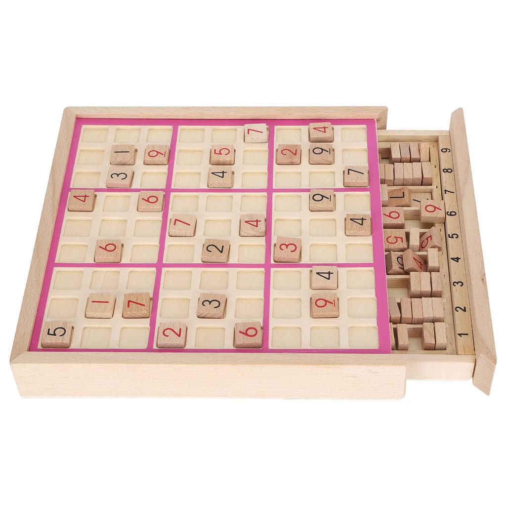 Wooden Chess Game with Consecutive Numbers for Children Logical Training Educational Gaming