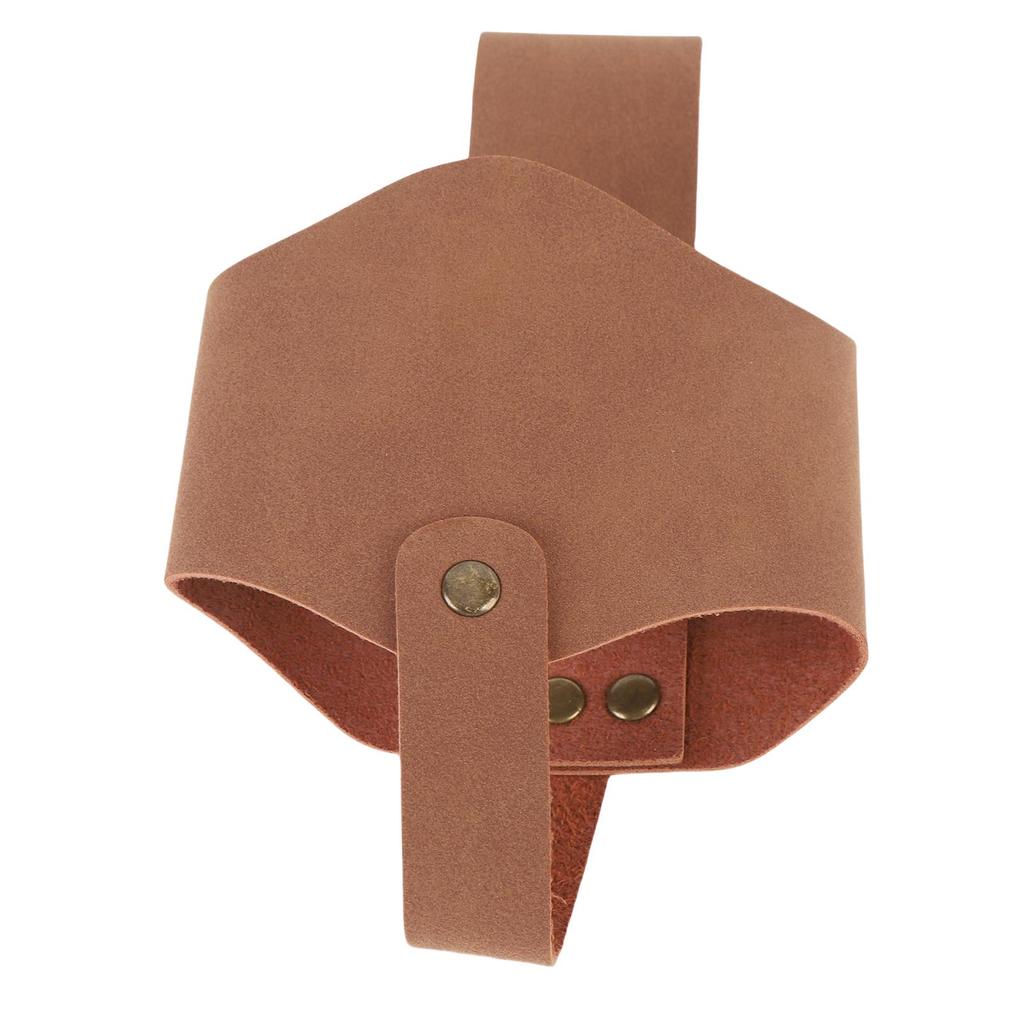 Leather Beer Belt Holder Outdoor Beer Bottle Drink Beverage Waist Pouch for Barbecue Picnic Camping