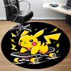 1pc Pikachu Skateboarding Office Round Area Rug, Under Office Chairs Bedroom Living Room Home Decor  A1022263