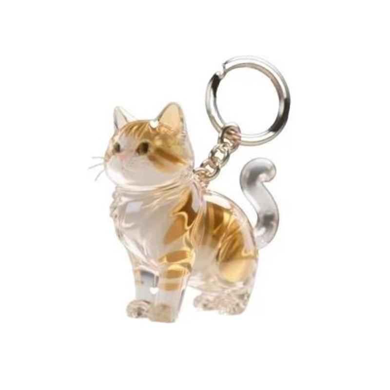 Cat Key Ring Pet Hair Keychain Cartoon Dog Cat Wool Keychain Storage Charm For DIY Gift Hair Storage Feature In Cat Dog Design