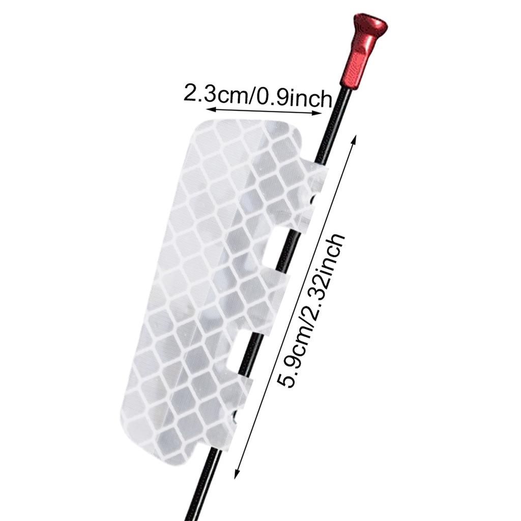 4Pcs Bicycles Wheel Reflectors Spokes Warning Reflectors, Bikes Wheel Rims Spokes Reflective Sheets for Folding Bicycles