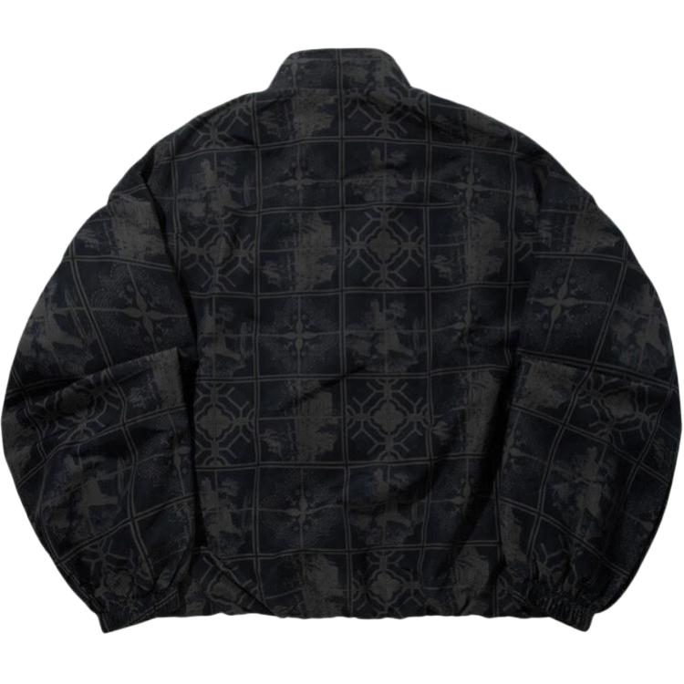 Li Ning Jackets Men's Black All Over Print Stand Collar Moderate Other AJDV171-1