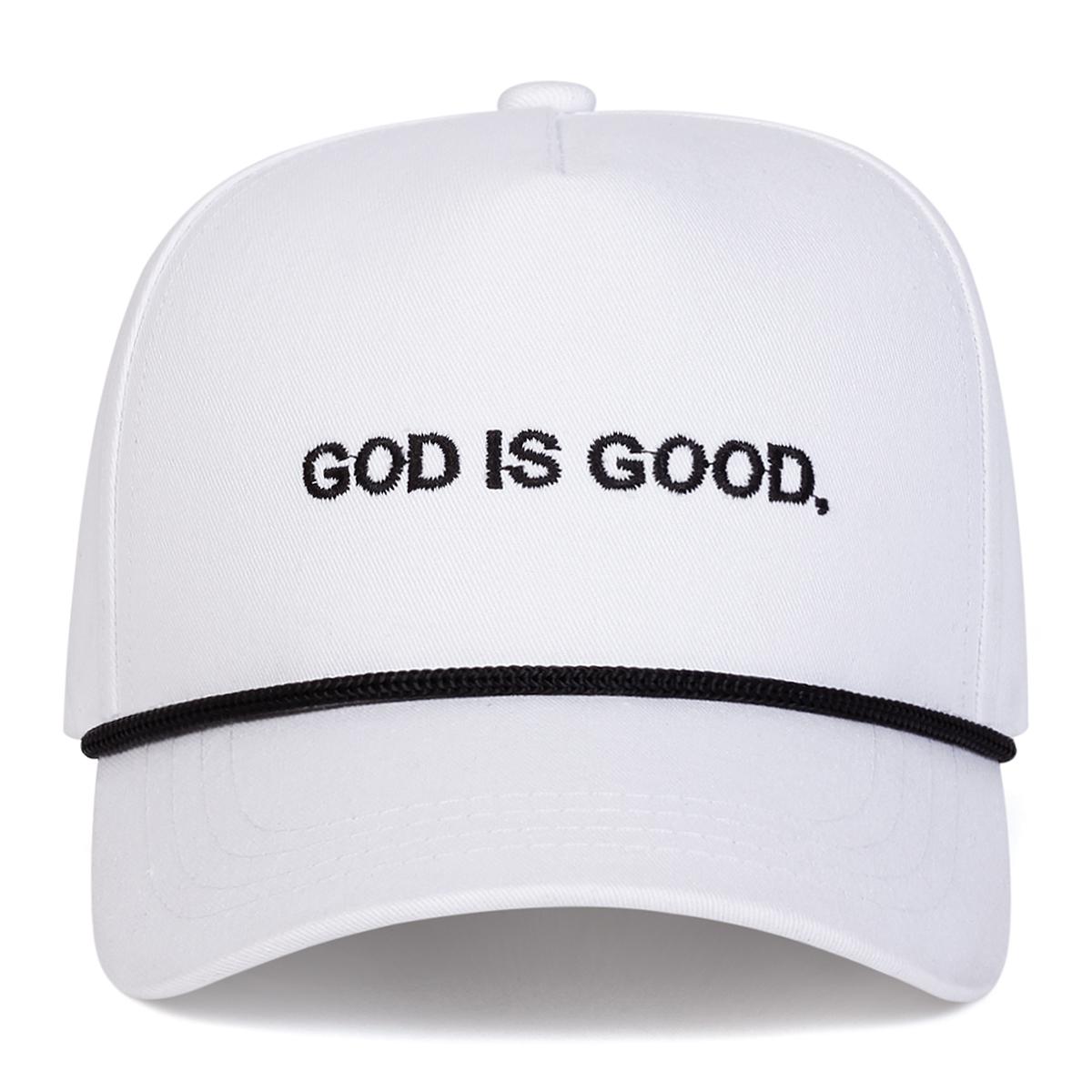 

Унисекс Бейсболки с вышивкой букв GOD IS GOOD Весна Осень Уличные Регулируемые Повседневные Кепки Шляпа от солнца Спортивная Кепка белый