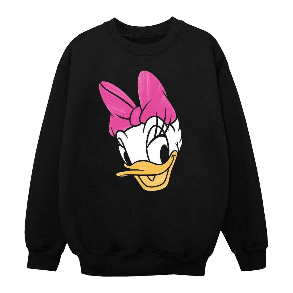 Disney Mens Daisy Duck Head Painted Sweatshirt