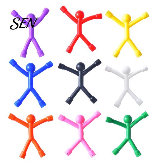 Magnetische Notizhalter Strichmännchen Fidget Spielzeug, Biegsamer Magnet Mehrfarbiger Streichmännchen Kühlschrank Einzigartige Geschenke für Kinder Fotohalter, Stressabbau