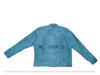 Giacca Biker in Pelle Scamosciata di Agnello Stile Motociclista Elegante Fatta a Mano Morbida da Uomo Blu